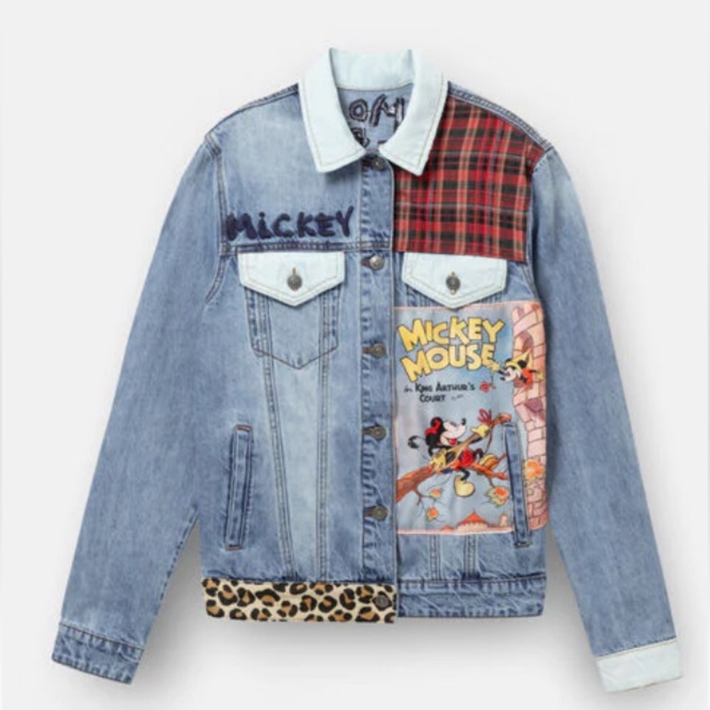 DESIGUAL Disney Mickey jean jacket size extra small